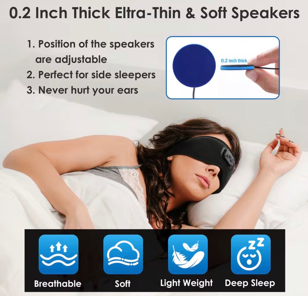 Antifaz para Dormir con Bluetooth.