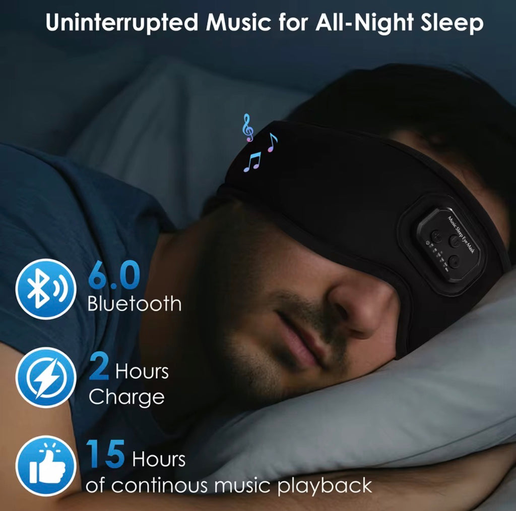 Antifaz para Dormir con Bluetooth.