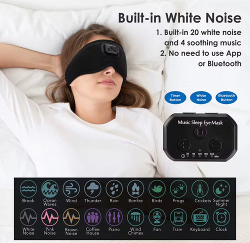 Antifaz para Dormir con Bluetooth.